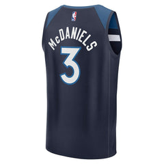 Fanatics - Jaden McDaniels Minnesota Timberwolves Fast Break Replica Player Jersey - Icon Edition - Navy