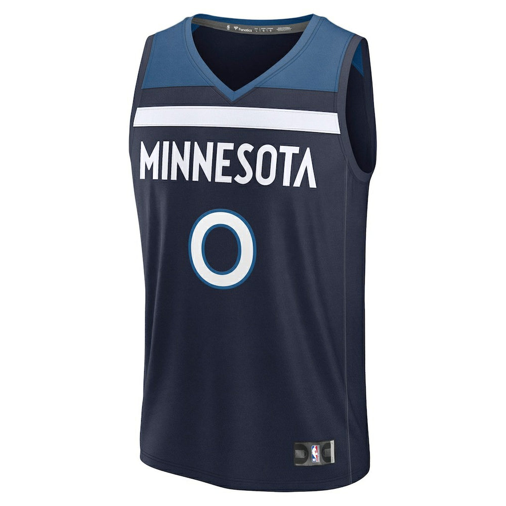 Fanatics - Donte DiVincenzo Minnesota Timberwolves Fast Break Replica Player Jersey - Icon Edition - Navy