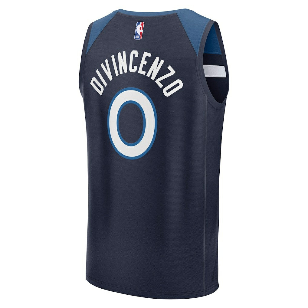 Fanatics - Donte DiVincenzo Minnesota Timberwolves Fast Break Replica Player Jersey - Icon Edition - Navy