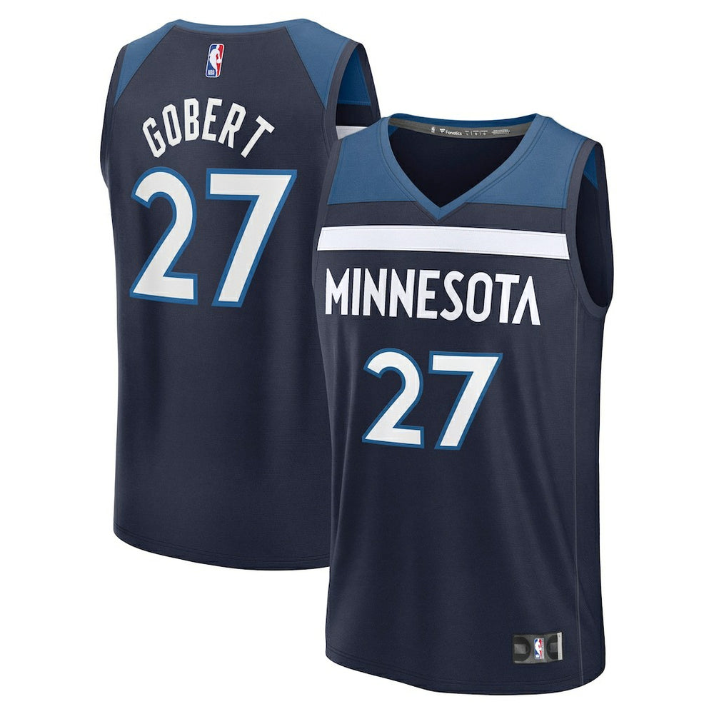 Fanatics - Rudy Gobert Minnesota Timberwolves Fast Break Replica Player Jersey - Icon Edition - Navy