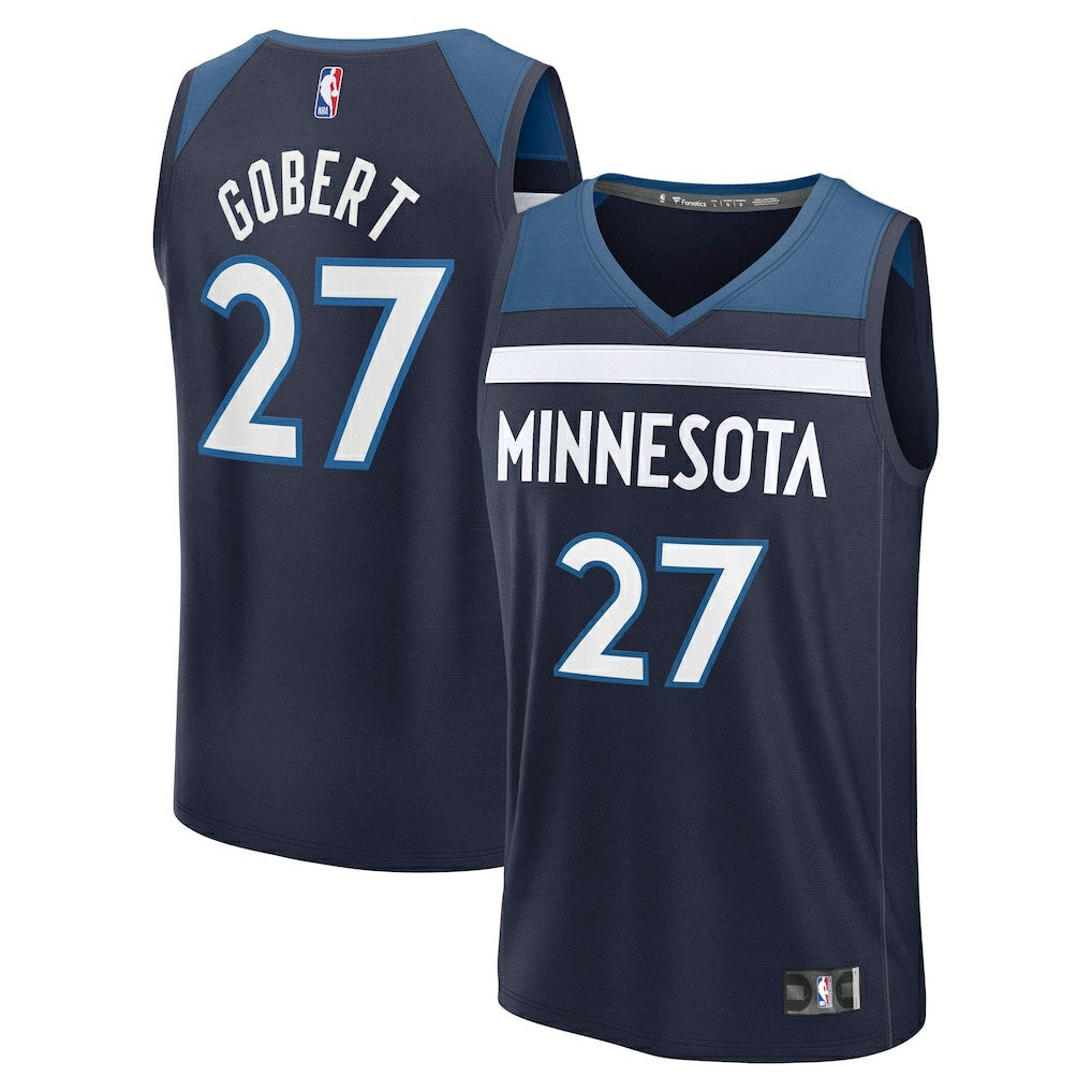 Fanatics - Rudy Gobert Minnesota Timberwolves Fast Break Replica Player Jersey - Icon Edition - Navy