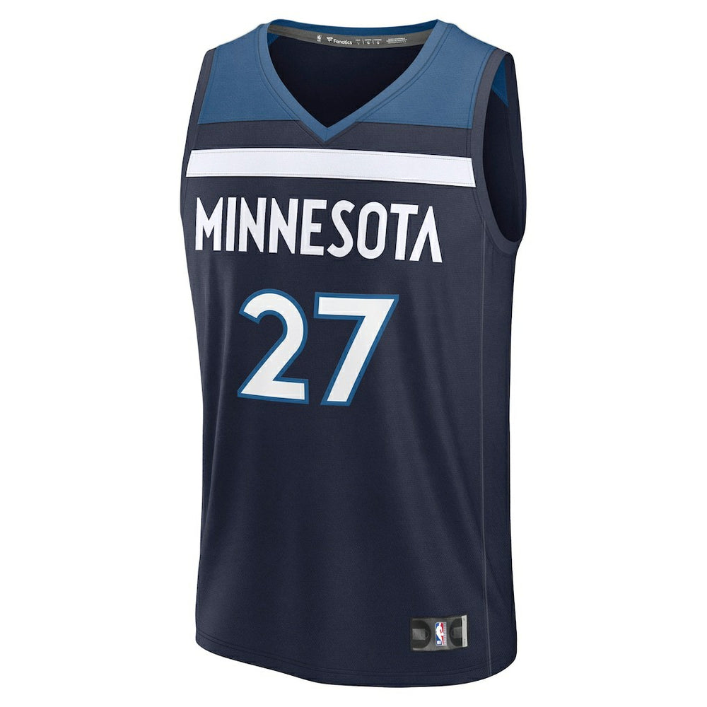 Fanatics - Rudy Gobert Minnesota Timberwolves Fast Break Replica Player Jersey - Icon Edition - Navy