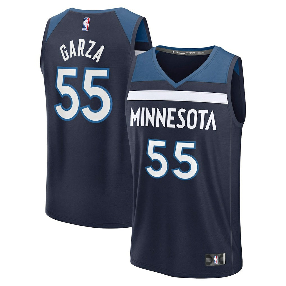Fanatics - Luka Garza Minnesota Timberwolves Fast Break Replica Player Jersey - Icon Edition - Navy