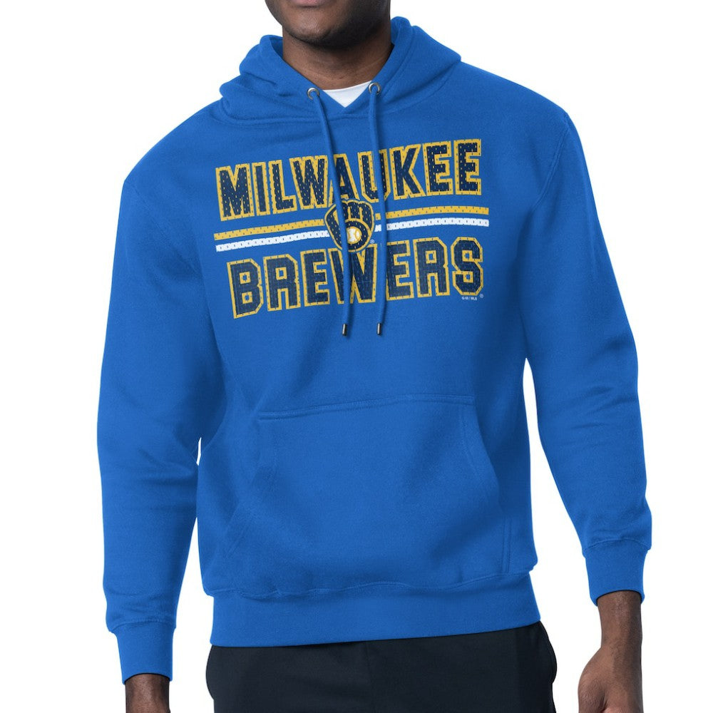 Milwaukee Brewers Starter Team Mesh Print Graphic Pullover Hoodie Online