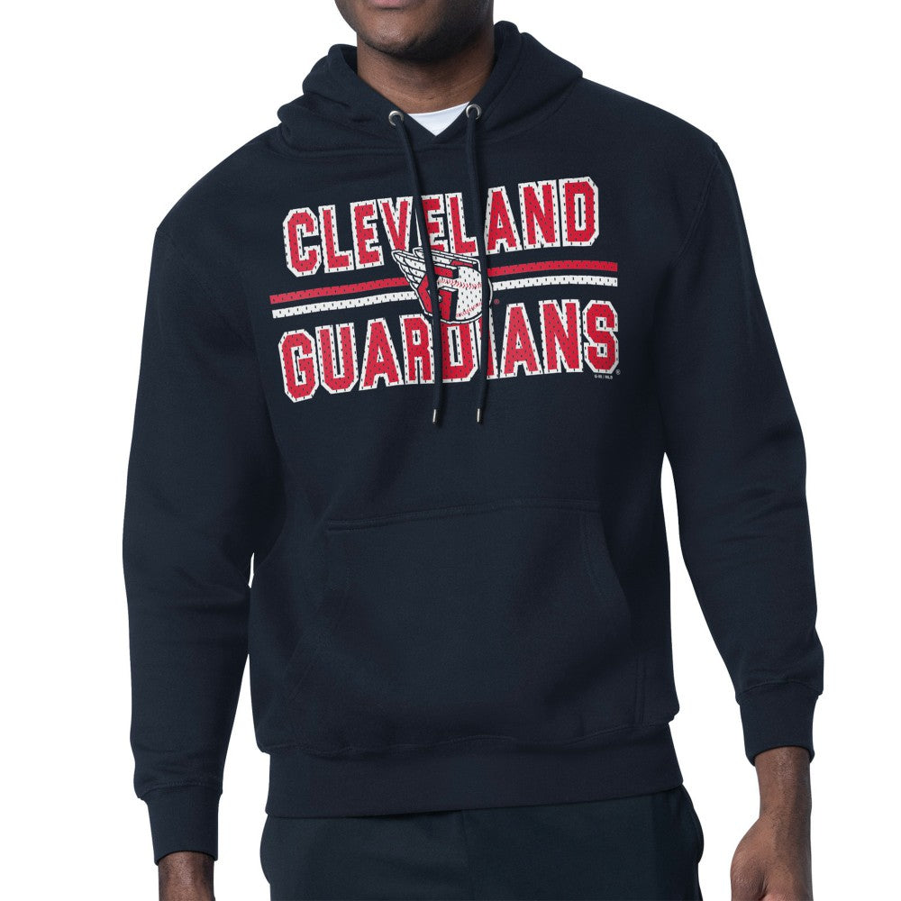 Cleveland Guardians Starter Team Mesh Print Graphic Pullover Hoodie discount