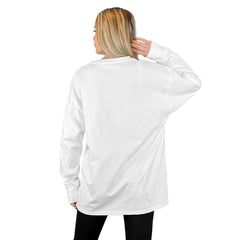 Buffalo Bills Gameday Couture Women's Mind Games Oversized Long Sleeve T-Shirt White - NFL