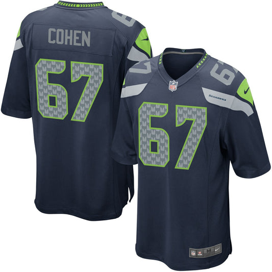 Youth Seattle Seahawks Landon Cohen Team Color Game Jersey | NFL Jerseys