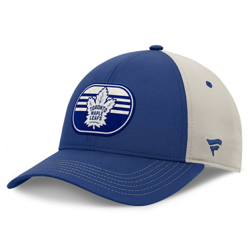 Toronto Maple Leafs - Fanatics 2025 Stanley Cup Playoffs Locker Room Trucker Adjustable Hat Blue/Gray