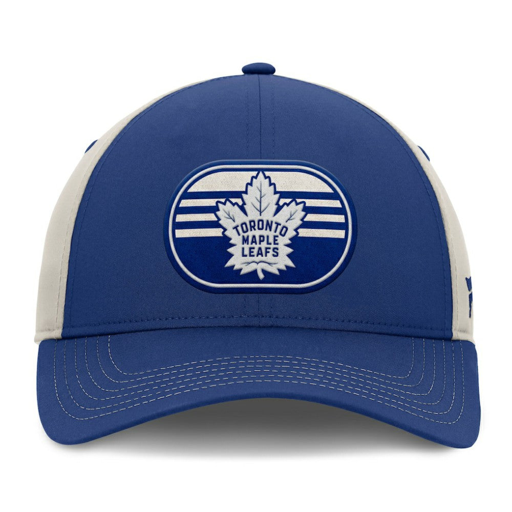 Toronto Maple Leafs - Fanatics 2025 Stanley Cup Playoffs Locker Room Trucker Adjustable Hat Blue/Gray