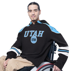 Utah Mammoth - G-III Sports by Carl Banks Adaptive Wear Lord Stanley Hooded Long Sleeve Sweatshirt Black