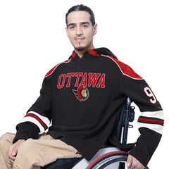 Ottawa Senators - G-III Sports by Carl Banks Adaptive Wear Lord Stanley Hooded Long Sleeve Sweatshirt Black