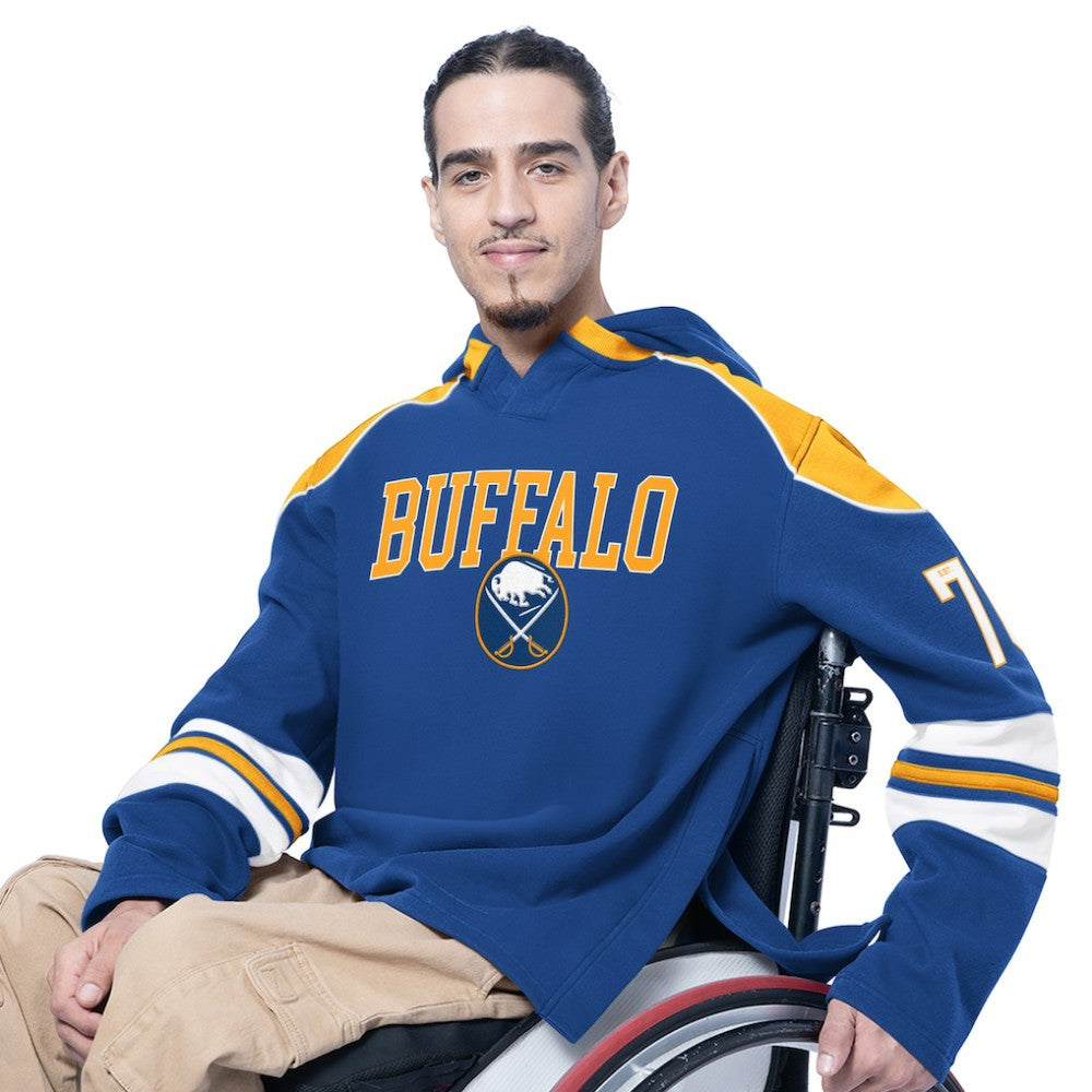 Buffalo Sabres - G-III Sports by Carl Banks Adaptive Wear Lord Stanley Hooded Long Sleeve Sweatshirt Royal