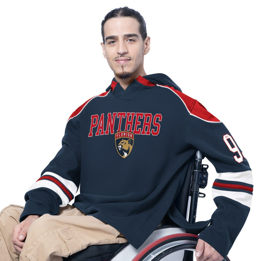 Florida Panthers - G-III Sports by Carl Banks Adaptive Wear Lord Stanley Hooded Long Sleeve Sweatshirt Navy