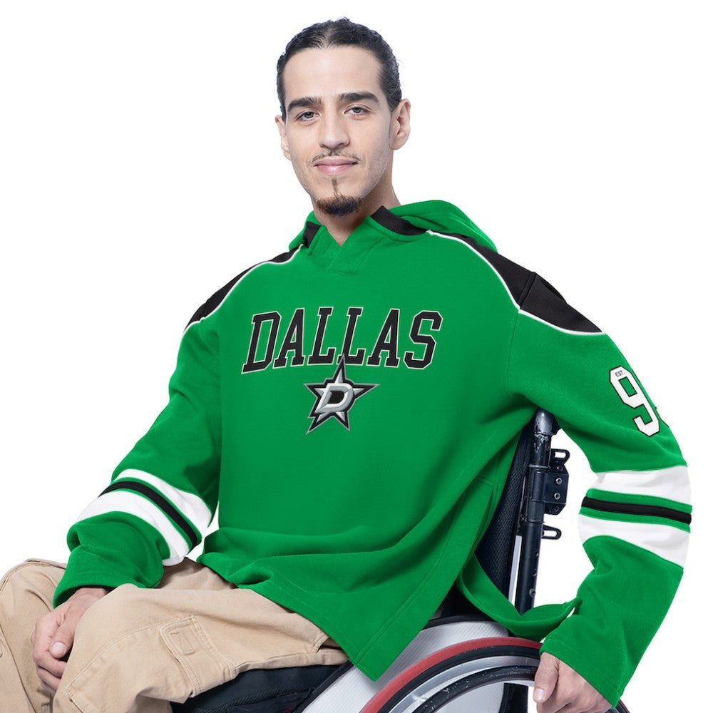 Dallas Stars - G-III Sports by Carl Banks Adaptive Wear Lord Stanley Hooded Long Sleeve Sweatshirt Green