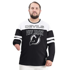 New Jersey Devils - G-III Sports by Carl Banks Adaptive Wear Outlast Durene Long-Sleeve T-Shirt Black