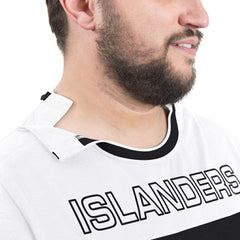 New York Islanders - G-III Sports by Carl Banks Adaptive Wear Outlast Durene Long-Sleeve T-Shirt Black