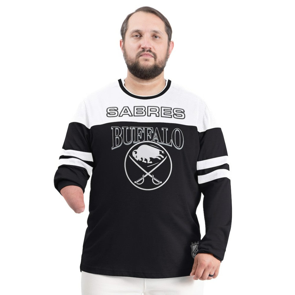 Buffalo Sabres - G-III Sports by Carl Banks Adaptive Wear Outlast Durene Long-Sleeve T-Shirt Black