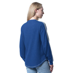 Tampa Bay Lightning - G-III 4Her by Carl Banks Women's Advantage Thermal Long-Sleeve Tri-Blend T-Shirt Blue