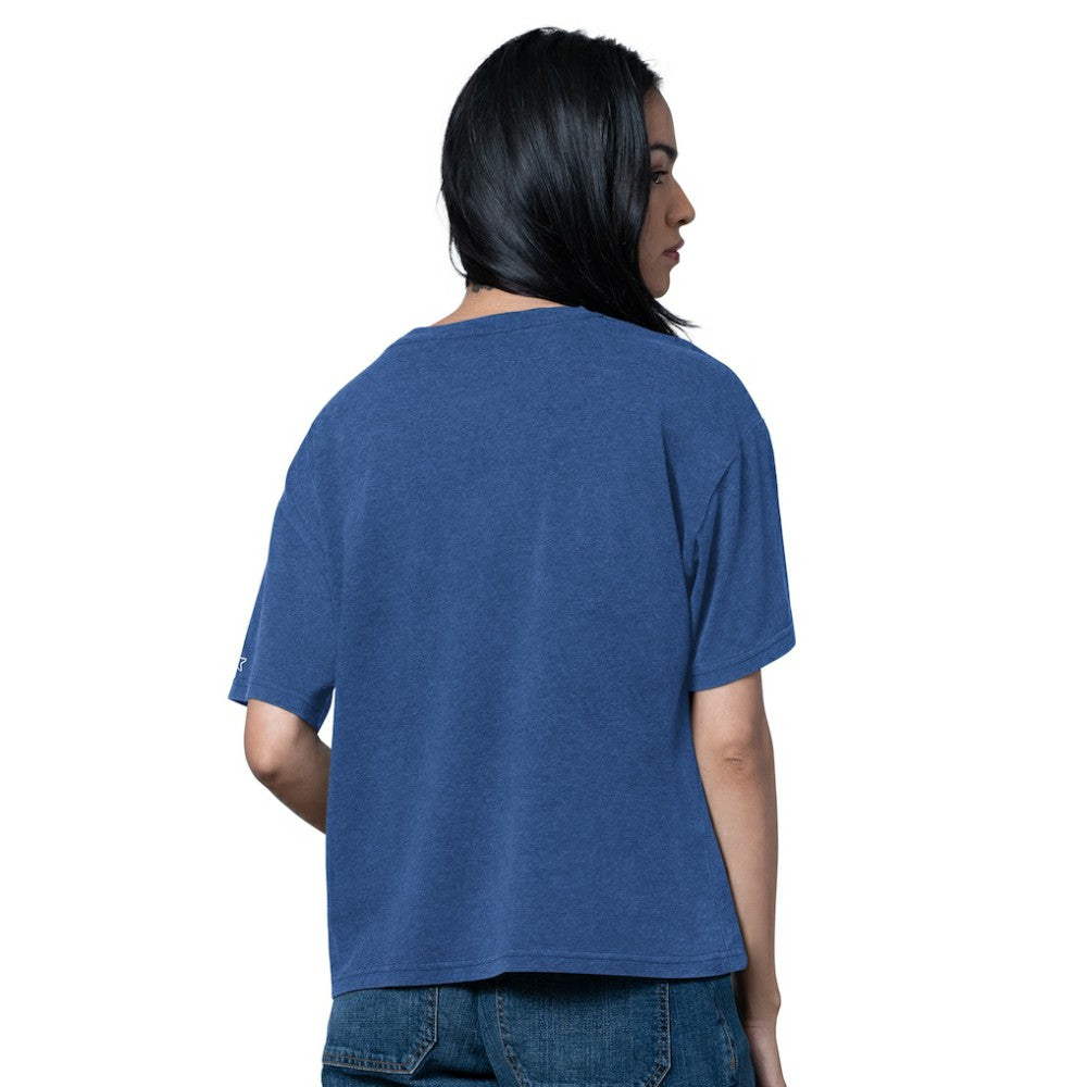 New York Rangers Starter Women's Oversized Hall of Fame T-Shirt Heather Blue