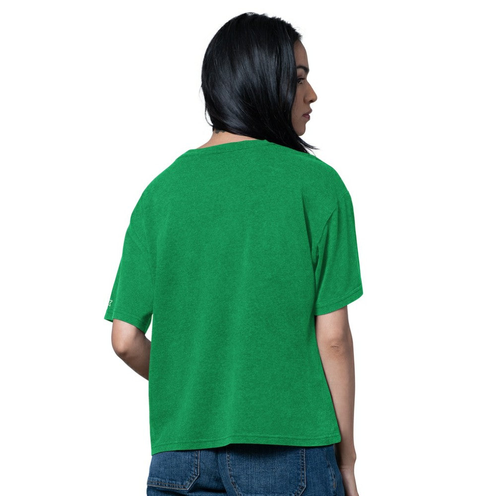 Dallas Stars - Starter Women's Oversized Hall of Fame T-Shirt Heather Kelly Green