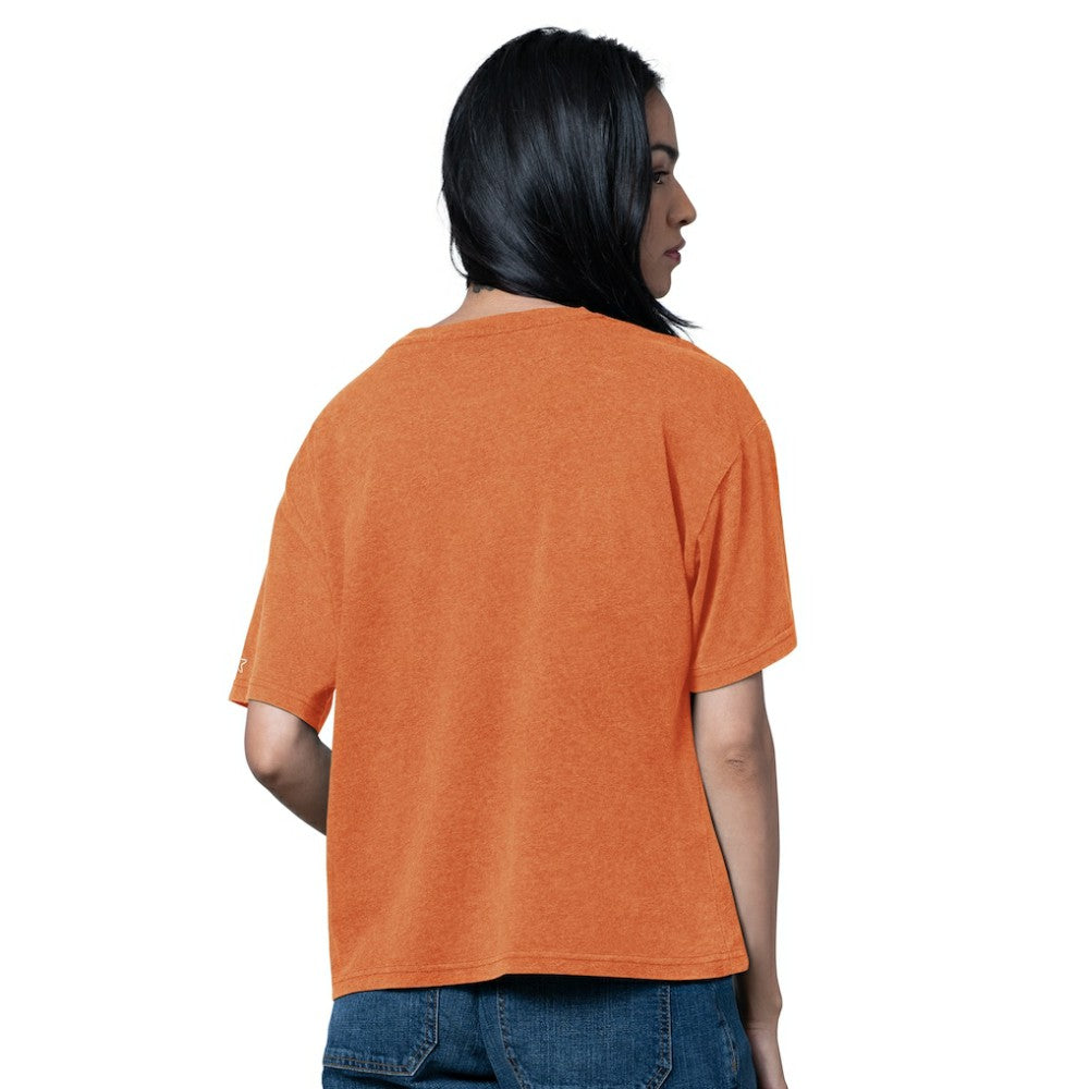 Philadelphia Flyers - Starter Women's Oversized Hall of Fame T-Shirt Heather Orange