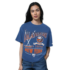 New York Islanders - Starter Women's Oversized Hall of Fame T-Shirt Heather Royal