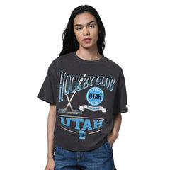 Utah Hockey Club Starter Women's Oversized Hall of Fame T-Shirt Heather Black