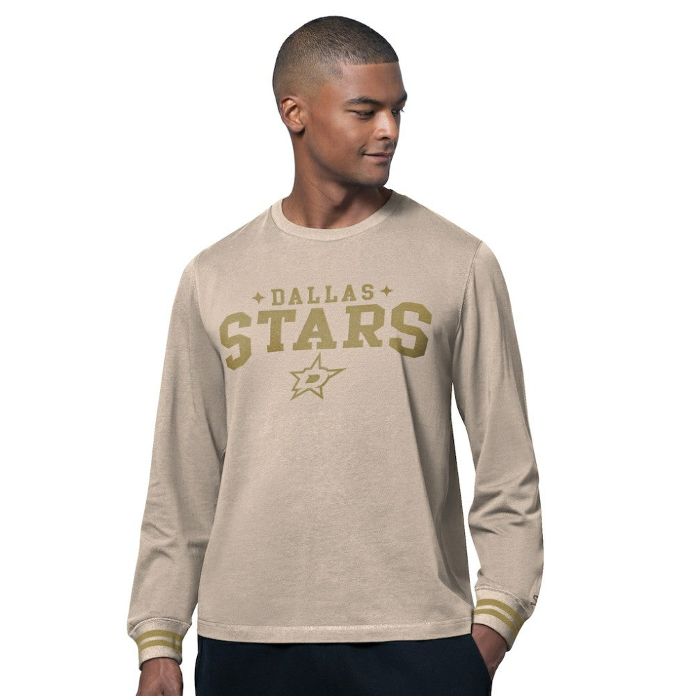 Dallas Stars - Starter Field Long Sleeve T-Shirt Tan