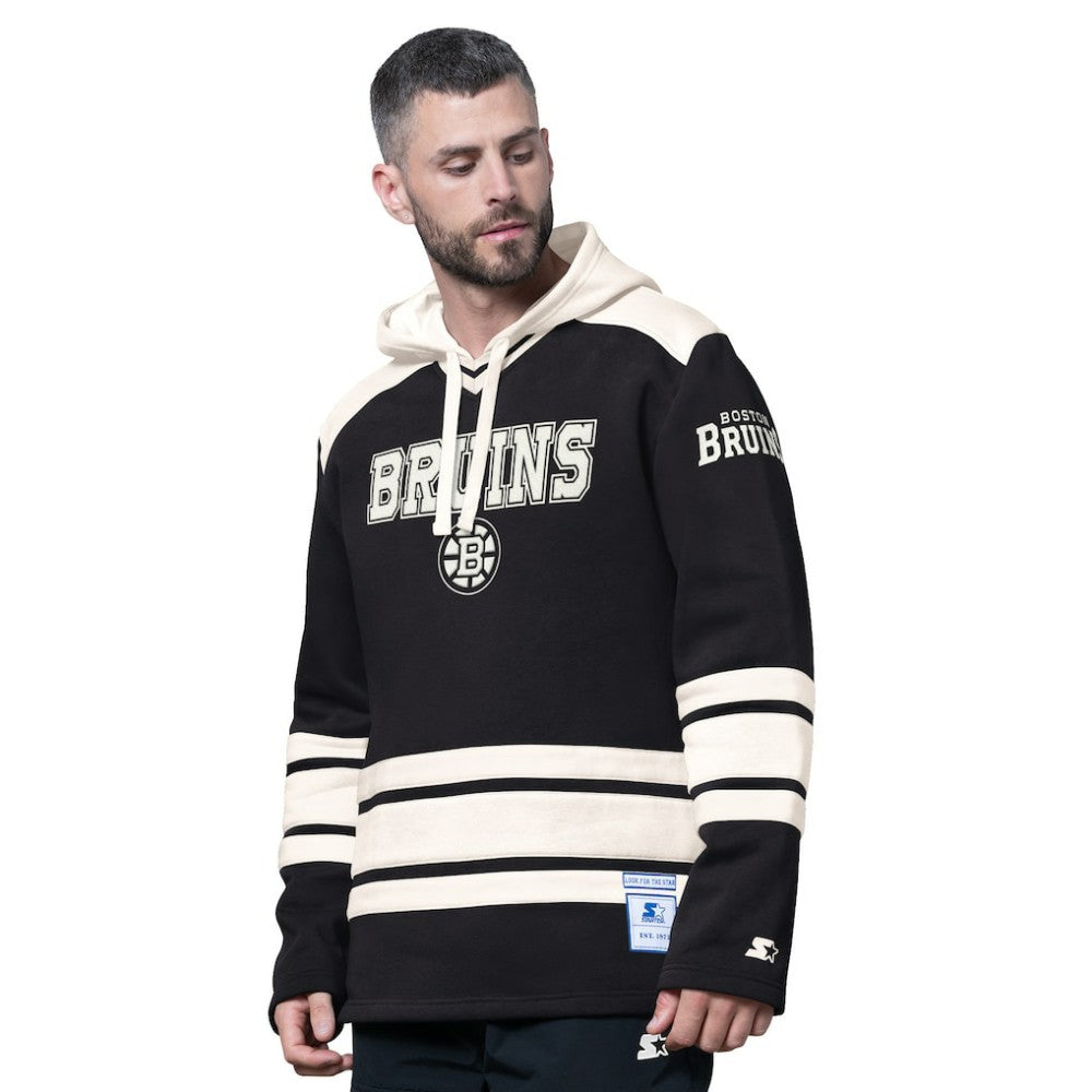 Boston Bruins Starter Slapshot Fashion Hoodie Black