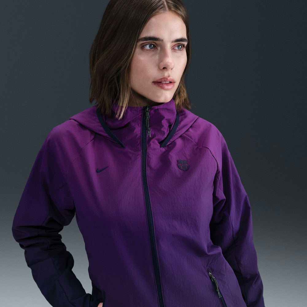 Nike Barcelona Women's AWF Woven Full-Zip Jacket - Purple