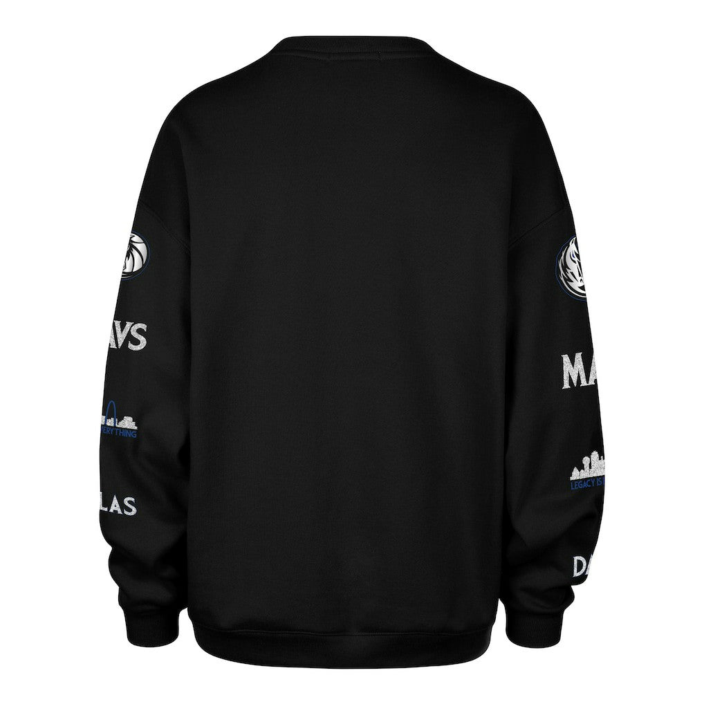 47 brand - Dallas Mavericks '47 Women's 2025/26 City Edition Go Big Oversized Sweatshirt - Black