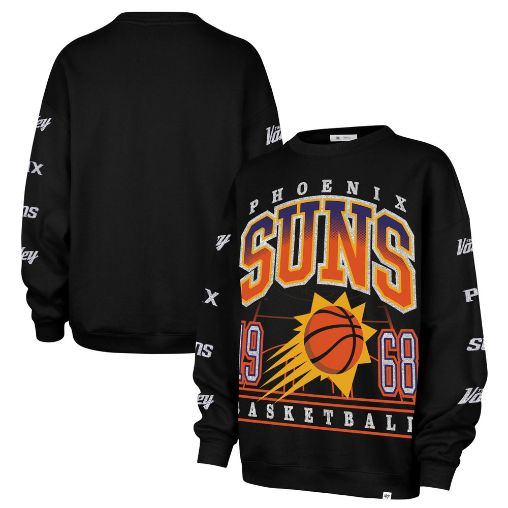 47 brand - Phoenix Suns '47 Women's 2025/26 City Edition Go Big Oversized Sweatshirt - Black