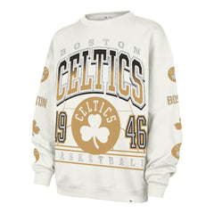 47 brand - Boston Celtics '47 Women's 2025/26 City Edition Go Big Oversized Sweatshirt - Natural