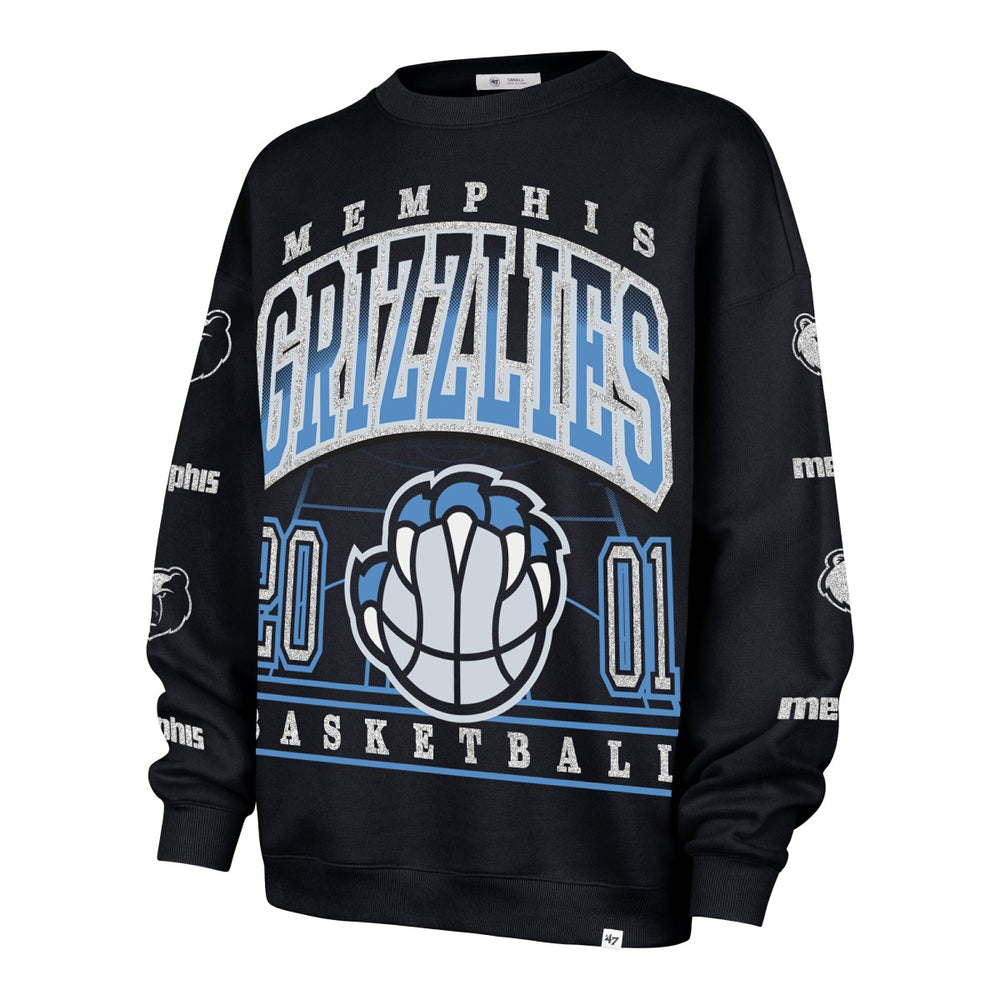 47 brand - Memphis Grizzlies '47 Women's 2025/26 City Edition Go Big Oversized Sweatshirt - Navy