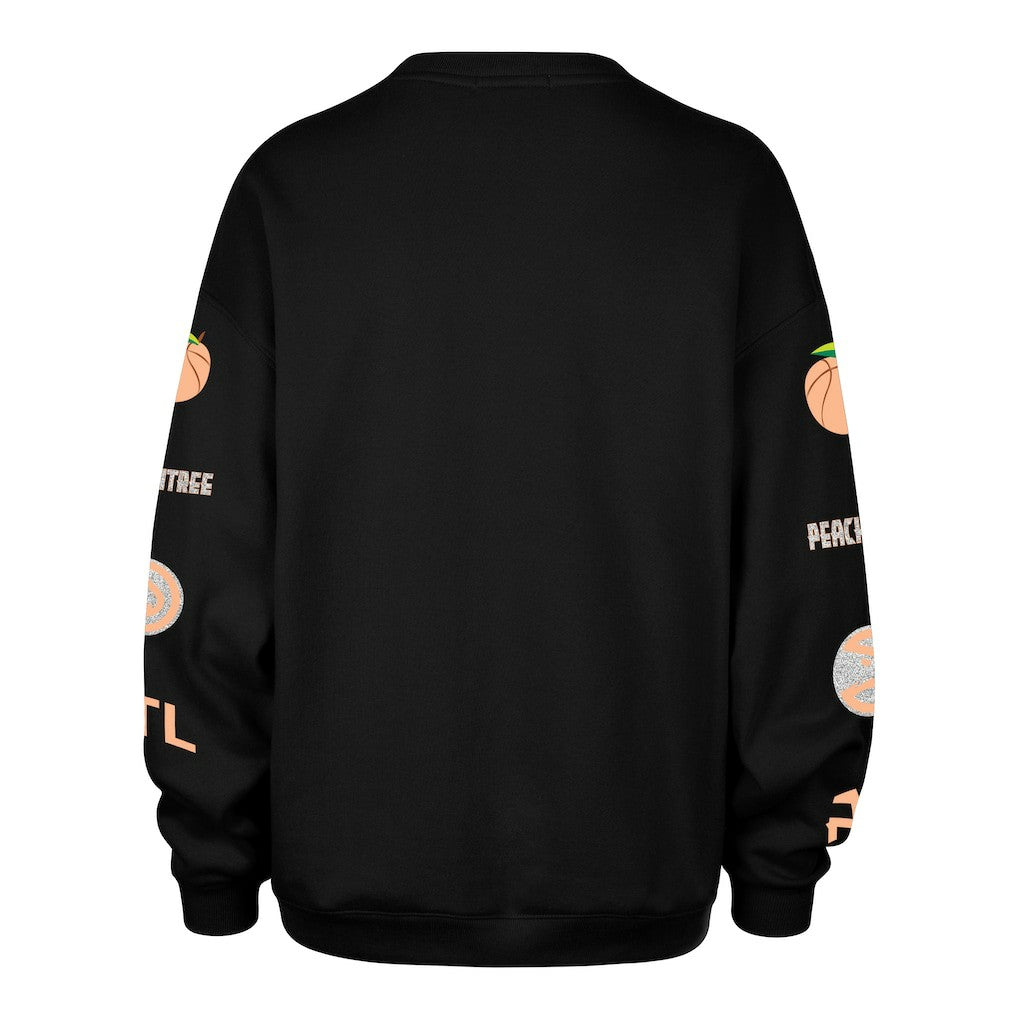 47 brand - Atlanta Hawks '47 Women's 2025/26 City Edition Go Big Oversized Sweatshirt - Black