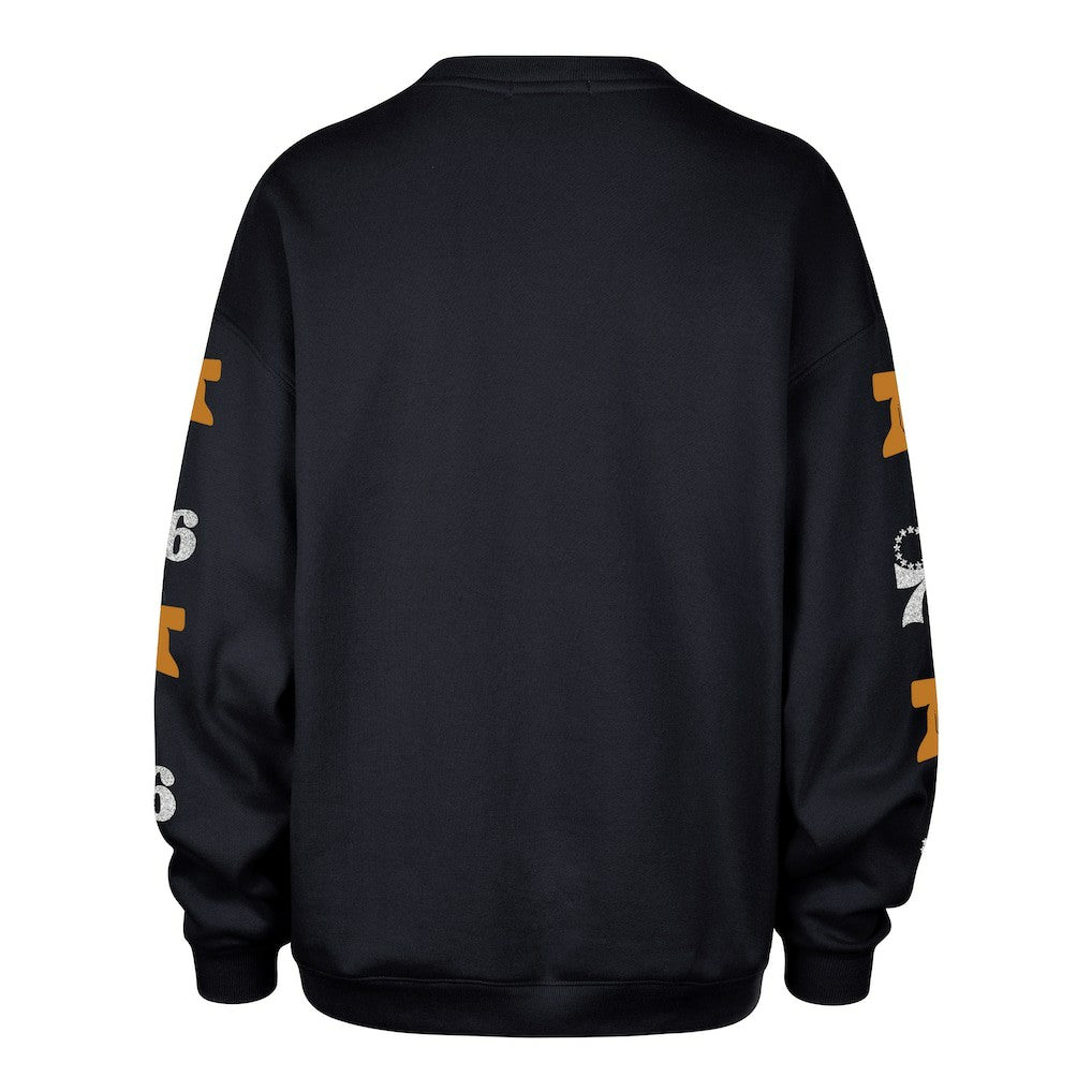 47 brand - Philadelphia 76ers '47 Women's 2025/26 City Edition Go Big Oversized Sweatshirt - Navy