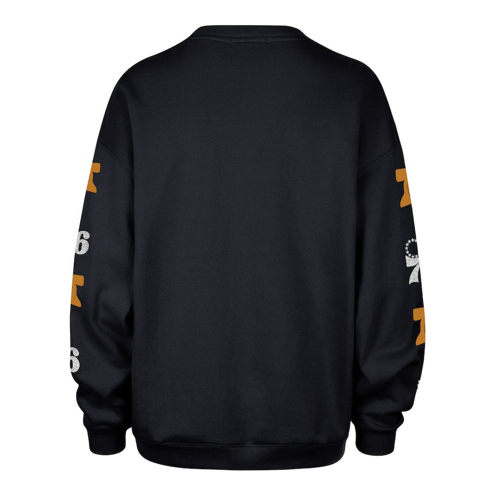 47 brand - Philadelphia 76ers '47 Women's 2025/26 City Edition Go Big Oversized Sweatshirt - Navy