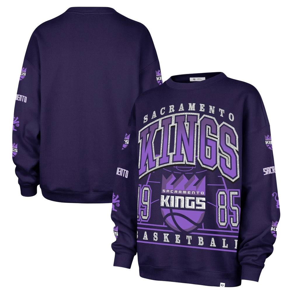 47 brand - Sacramento Kings '47 Women's 2025/26 City Edition Go Big Oversized Sweatshirt - Purple
