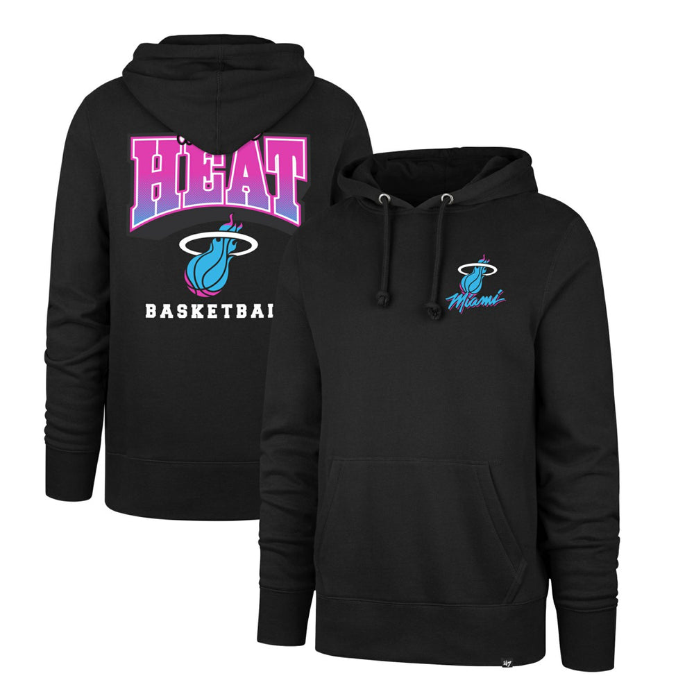 47 brand - Miami Heat '47 2025/26 City Edition Jab Step Headline Hoodie - Black