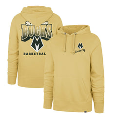 47 brand - Milwaukee Bucks '47 2025/26 City Edition Jab Step Headline Hoodie - Gold