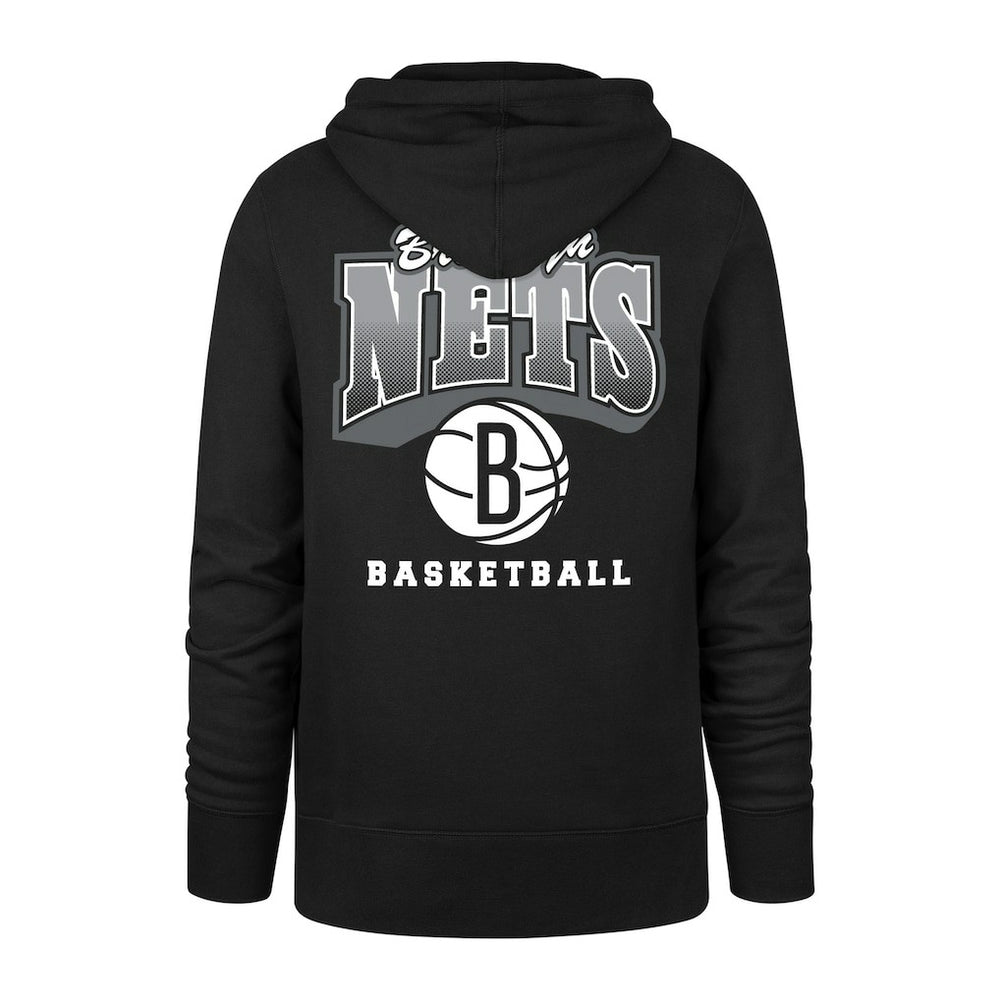 47 brand - Brooklyn Nets '47 2025/26 City Edition Jab Step Headline Hoodie - Black