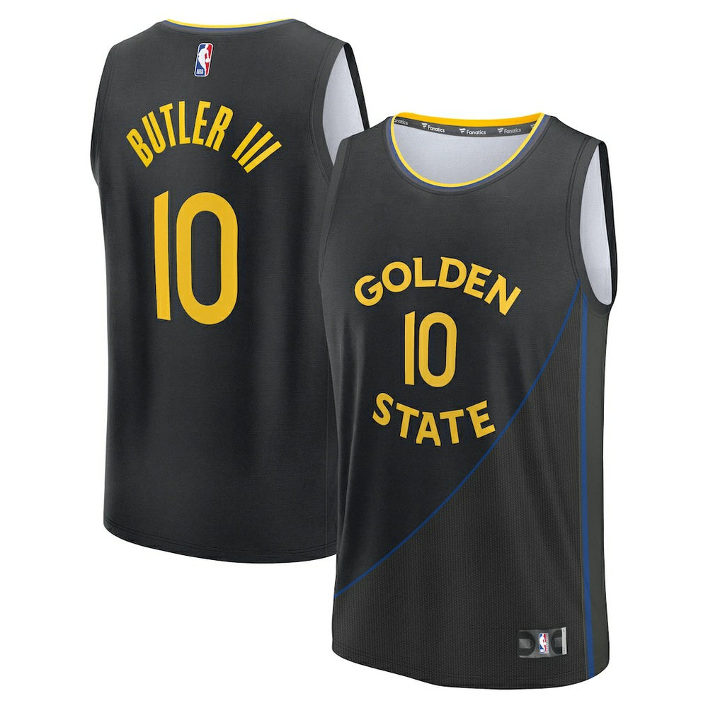 Fanatics - Jimmy Butler III Golden State Warriors Fast Break Replica Player Jersey - Statement Editi- Black