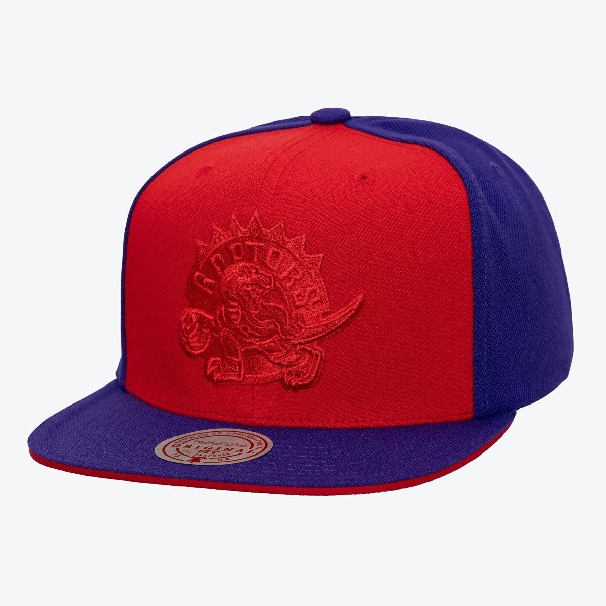 Mitchell & Ness - Toronto Raptors Color Pop Snapback Hat - Red/Purple