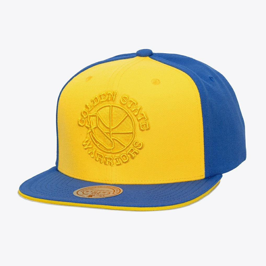 Mitchell & Ness - Golden State Warriors Color Pop Snapback Hat - Gold/Royal