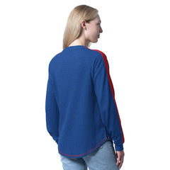 NBA - Philadelphia 76ers G-III 4Her by Carl Banks Women's Advantage Tri-Blend Long Sleeve T-Shirt - Royal