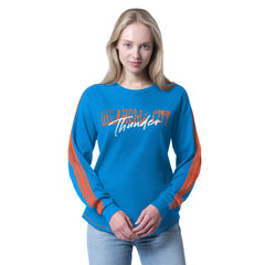 NBA - Oklahoma City Thunder G-III 4Her by Carl Banks Women's Advantage Tri-Blend Long Sleeve T-Shirt - Heather Blue