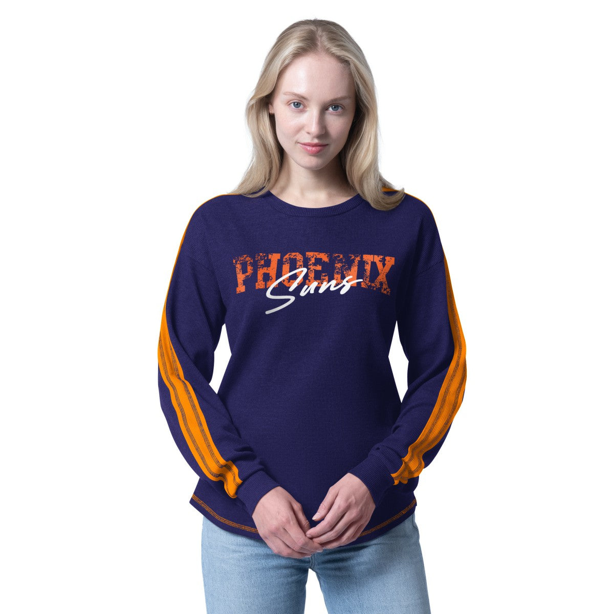 NBA - Phoenix Suns G-III 4Her by Carl Banks Women's Advantage Tri-Blend Long Sleeve T-Shirt - Purple