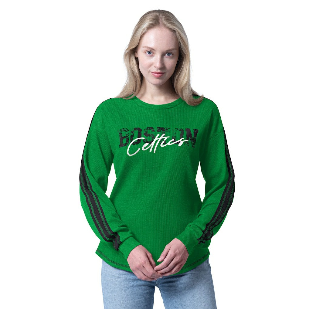 NBA - Boston Celtics G-III 4Her by Carl Banks Women's Advantage Tri-Blend Long Sleeve T-Shirt - Kelly Green