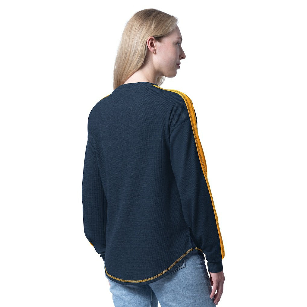 NBA - Indiana Pacers G-III 4Her by Carl Banks Women's Advantage Tri-Blend Long Sleeve T-Shirt - Navy