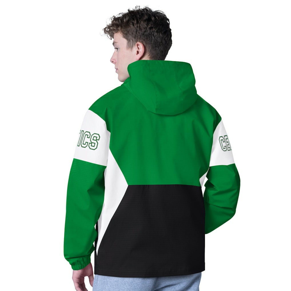 NBA - Boston Celtics G-III Sports by Carl Banks Tailgate Half-Zip Hoodie - Kelly Green/Black